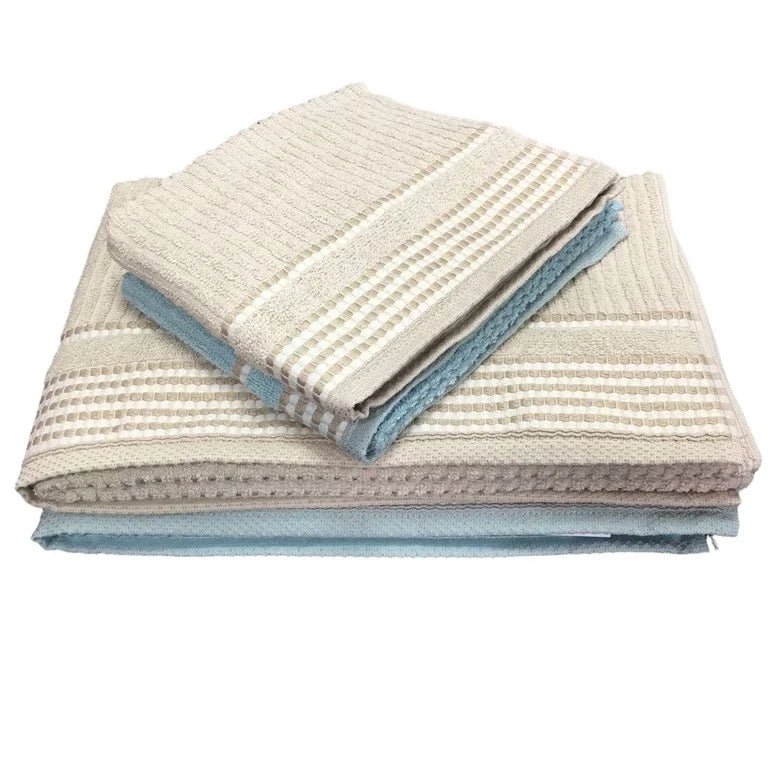 Kit/Jogo 4 Toalhas - 2 Banho + 2 Rosto Tóquio Canelada 140cm x 75cm 360gr/m² 100% Algodão