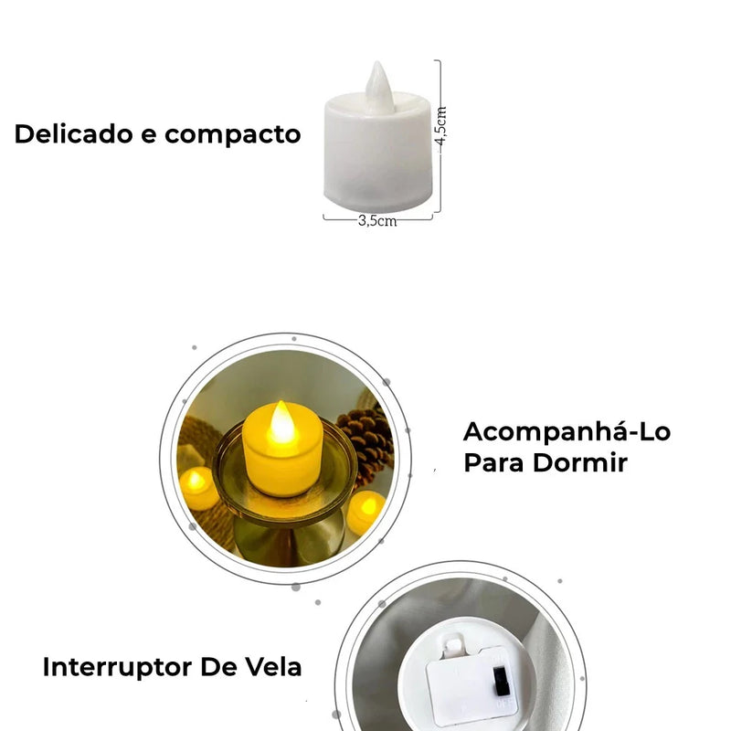 KIT DE VELAS  Amarela Decorativa, Festa