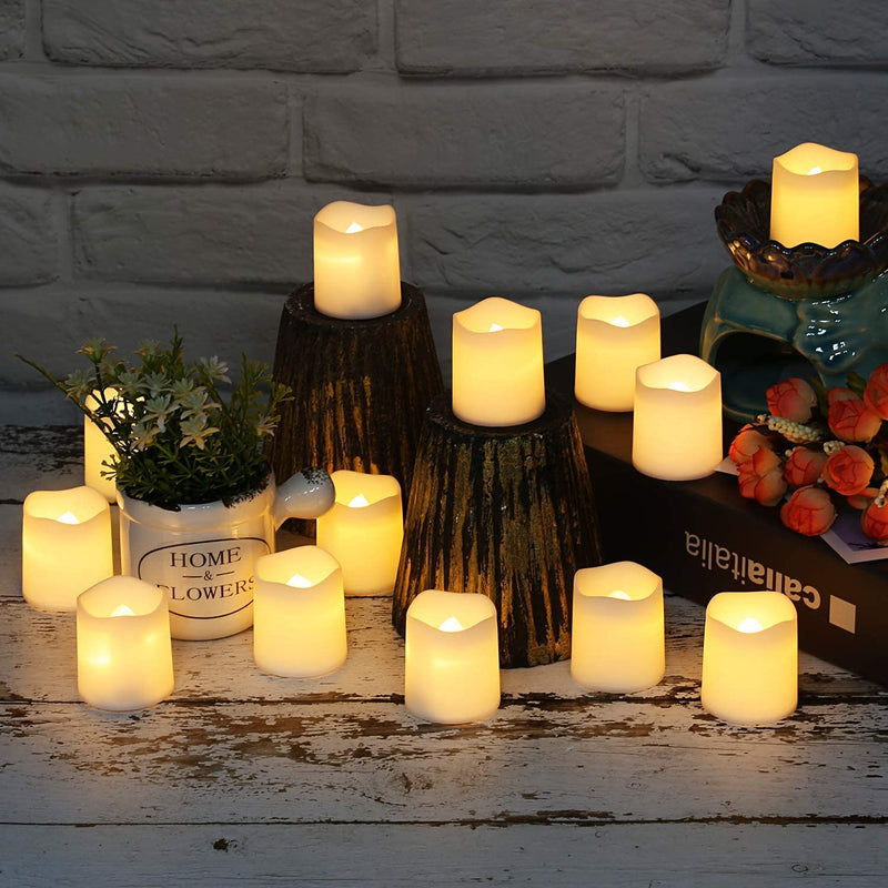 Kit de vela de LED Decorativa 24 Peças