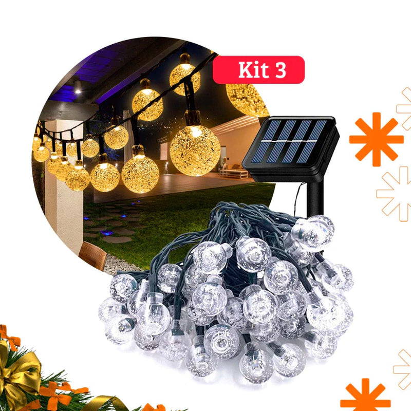 Pisca Pisca Varal Lâmpadas Solar