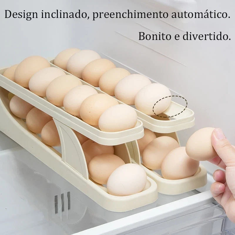Organizador Ovo Conveniente Caixa De Ovos 4 Andares