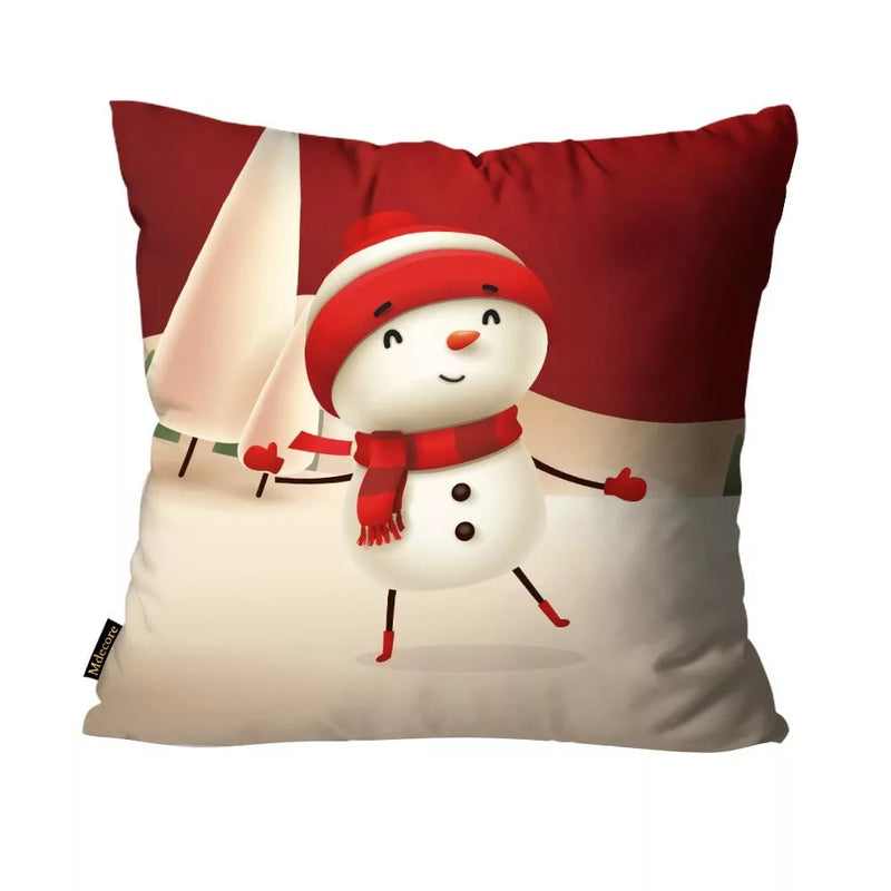 Kit 4 Capas de Almofadas Feliz Natal Vermelha
