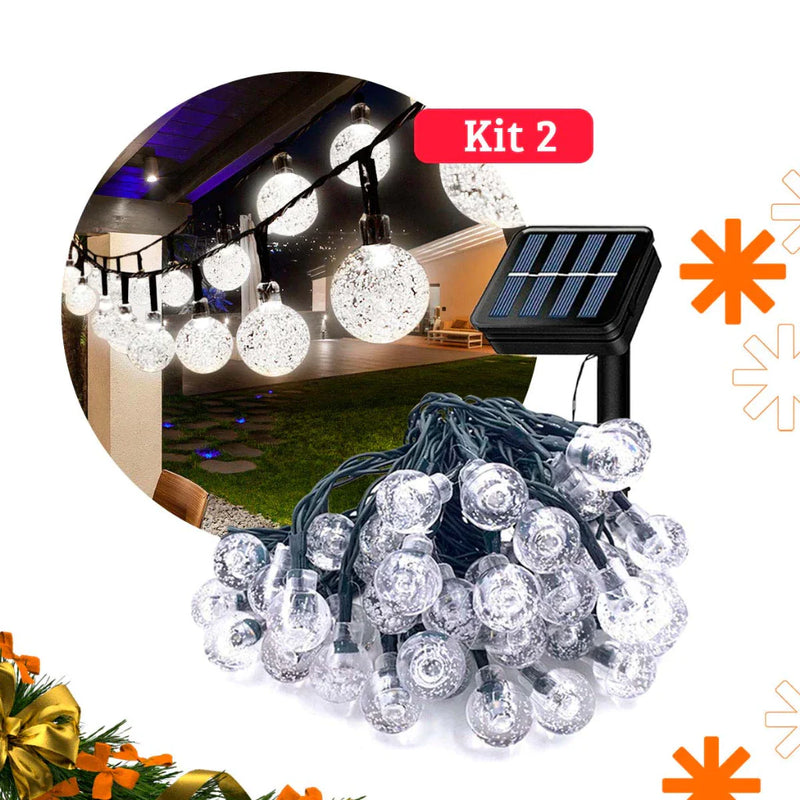 Pisca Pisca Varal Lâmpadas Solar